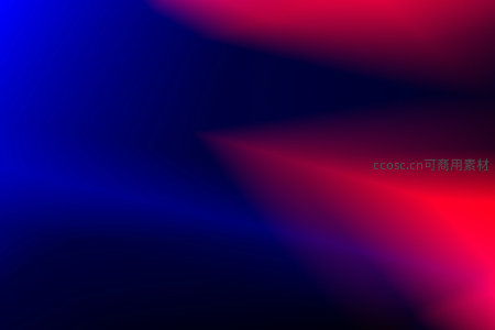 蓝红光束交错的抽象空间