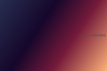 深蓝至暖橙斜向渐变，神秘而温暖