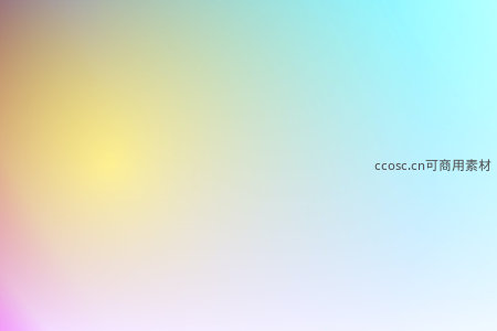 黄蓝柔雾渐变，温暖通透空间