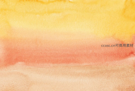 温暖水彩渲染的黄昏意境