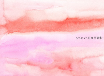 粉色水彩晕染的浪漫云霞