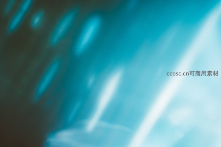 蓝色光斑流动模糊艺术效果