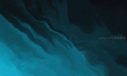 幽蓝暗影中的流动光影