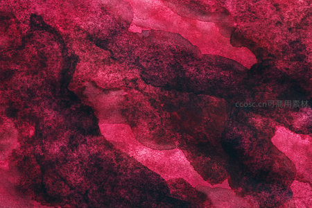 玫红水彩肌理抽象图案