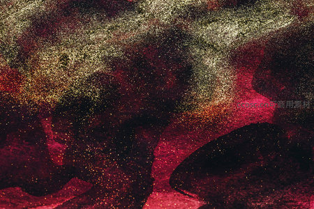 红金交织的梦幻抽象纹理背景