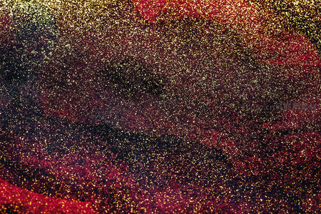 金红交织的梦幻粒子背景