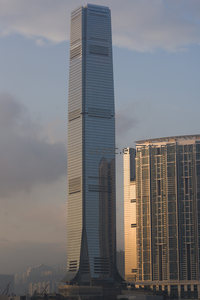 国际金融中心IFC二期超高层玻璃幕墙特写